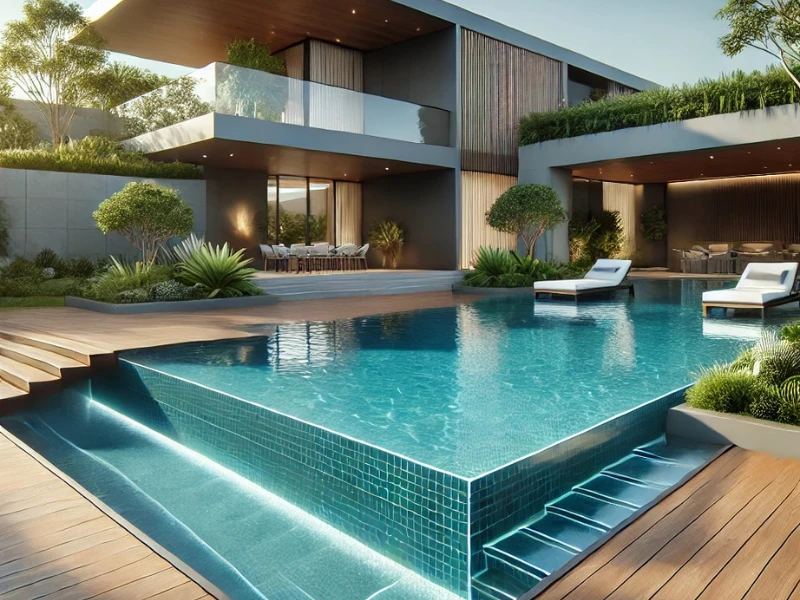 tipo de piscina desbordable