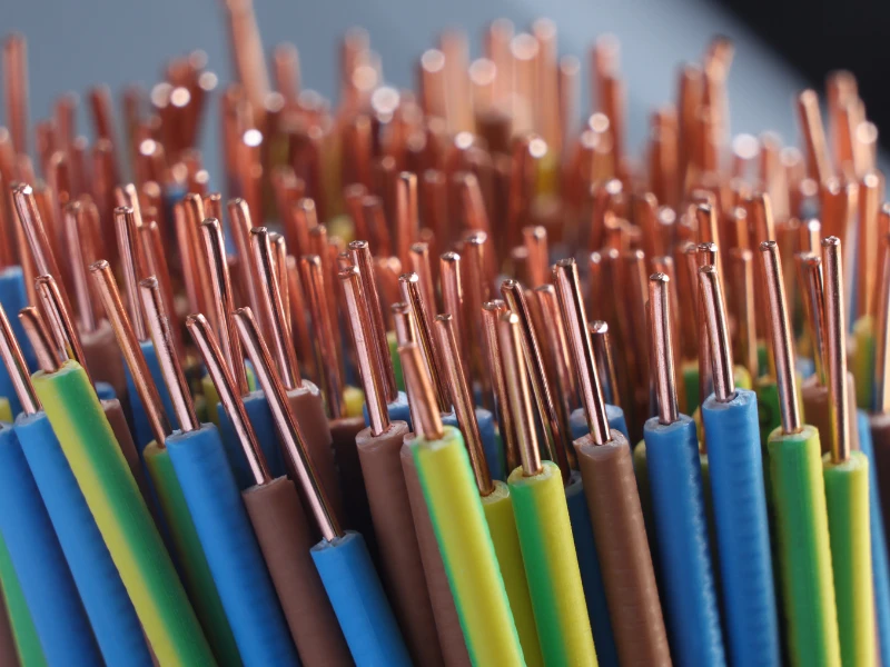 cables electricos de colores